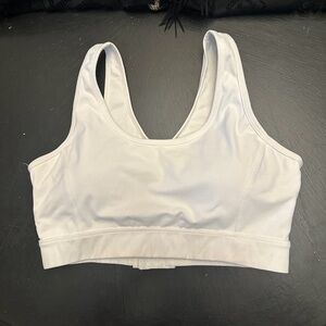 Large cross back White nvgtn Sports Bra